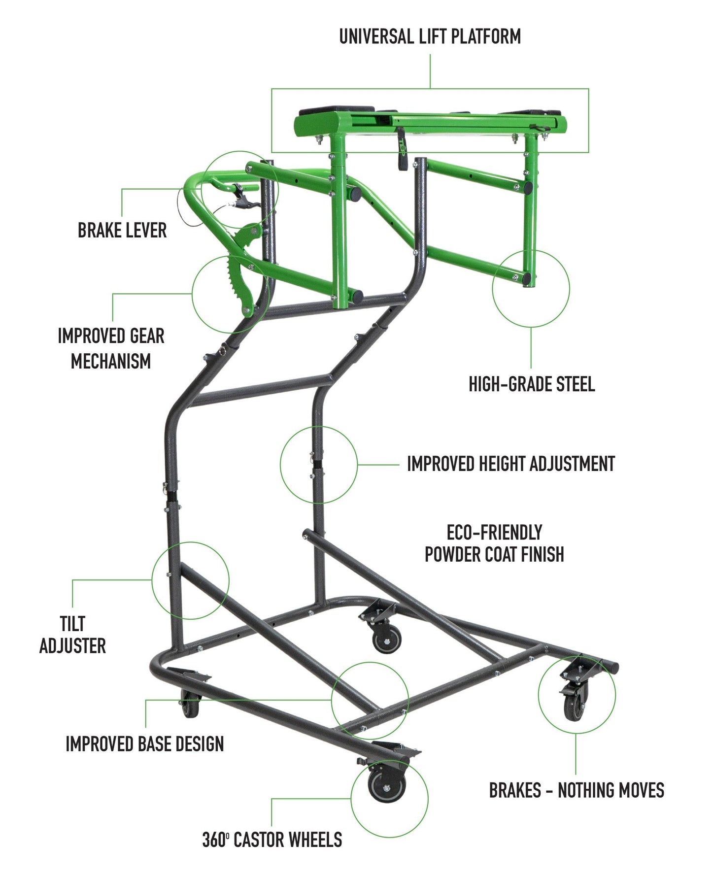 TopLift Pro V2.0 - Hardtop Removal & Storage Tool for Jeep Wrangler and Ford Bronco