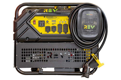 SafeAll REV 11.5 kW/48A Level 2 Portable EV Charging Charger System 10.9 Gallon Gas Generator