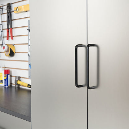 Astro Series - Garage Cabinet Set B With Soft Closing Drawers - Metallic Gray