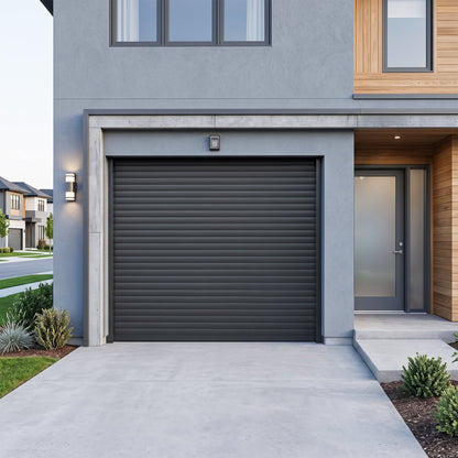 8.5' x 8.5' Motorized Roll-Up Door Kit for Double Garage Metal Shed