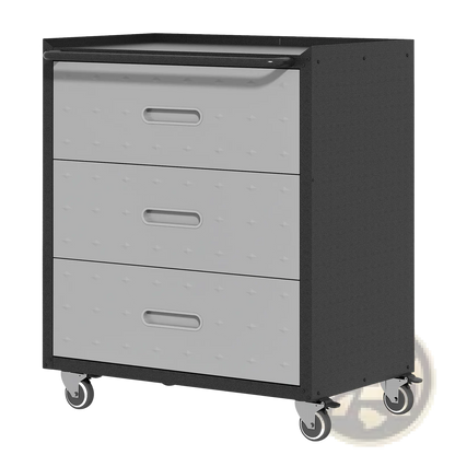 3 Drawer Metal Rolling Tool Cabinet with Wheels