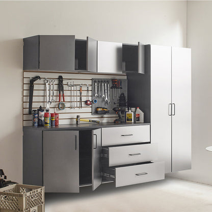 Astro Series 96 in. W x 79 in. H x 20 in. D Garage Cabinet Set B
