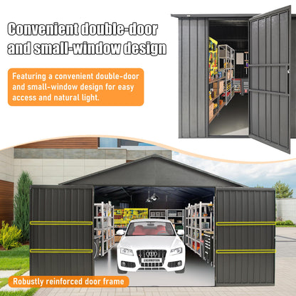 12x25FT Outdoor Metal Garage Shed