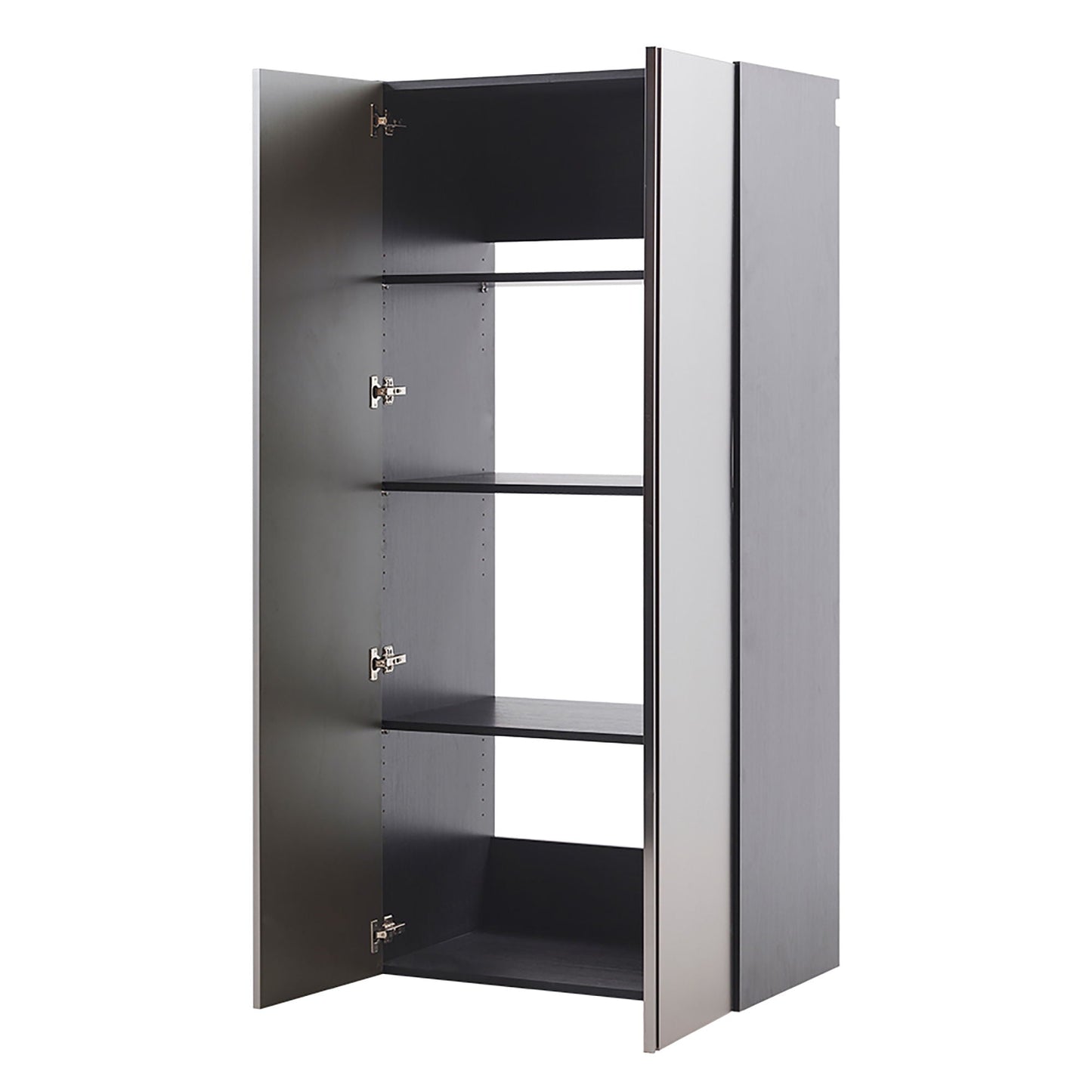 Nova Series - Garage Cabinet Set D, 3 Piece, Soft Closing, Wall Mounted - Metallic Gray