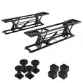 Car Lift Engineered for Heavy Vehicles, 7000 Lb Capacity, 26.8 In Max Height, Carbon Steel Frame, 120V