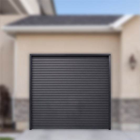 8.5' x 8.5' Motorized Roll-Up Door Kit for Double Garage Metal Shed