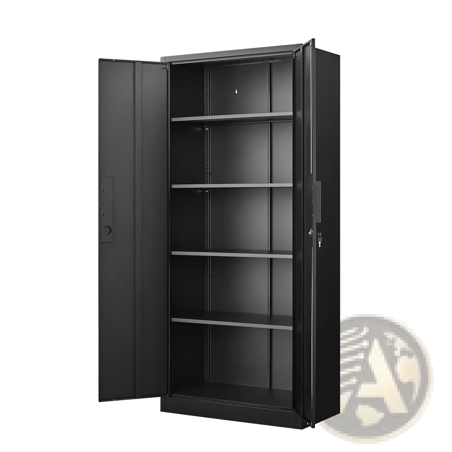 70 Inch Steel Locking File Cabinet with 4 Shelves