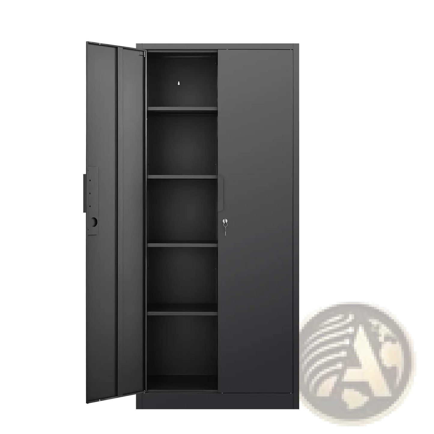 70 Inch Steel Locking File Cabinet with 4 Shelves