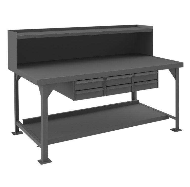72in x 36in Workbench with 6 Drawers
