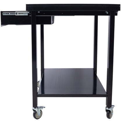Transmission Teardown Work Station 1 / 2 Ton Capacity Sloping Drain Table Locking Drawer Removable Drain Basin Full-Width Lower Shelf Four 4" Caster Wheels