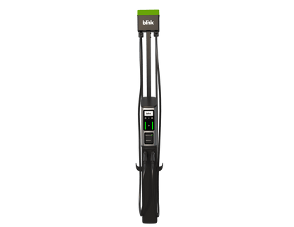 BLINK Series 8 (ISO Model) Level 2 Commercial EV Charging Station 80A Dual Port w/ One Year Full Service LTE Cloud & CC & Pedestal Bundle