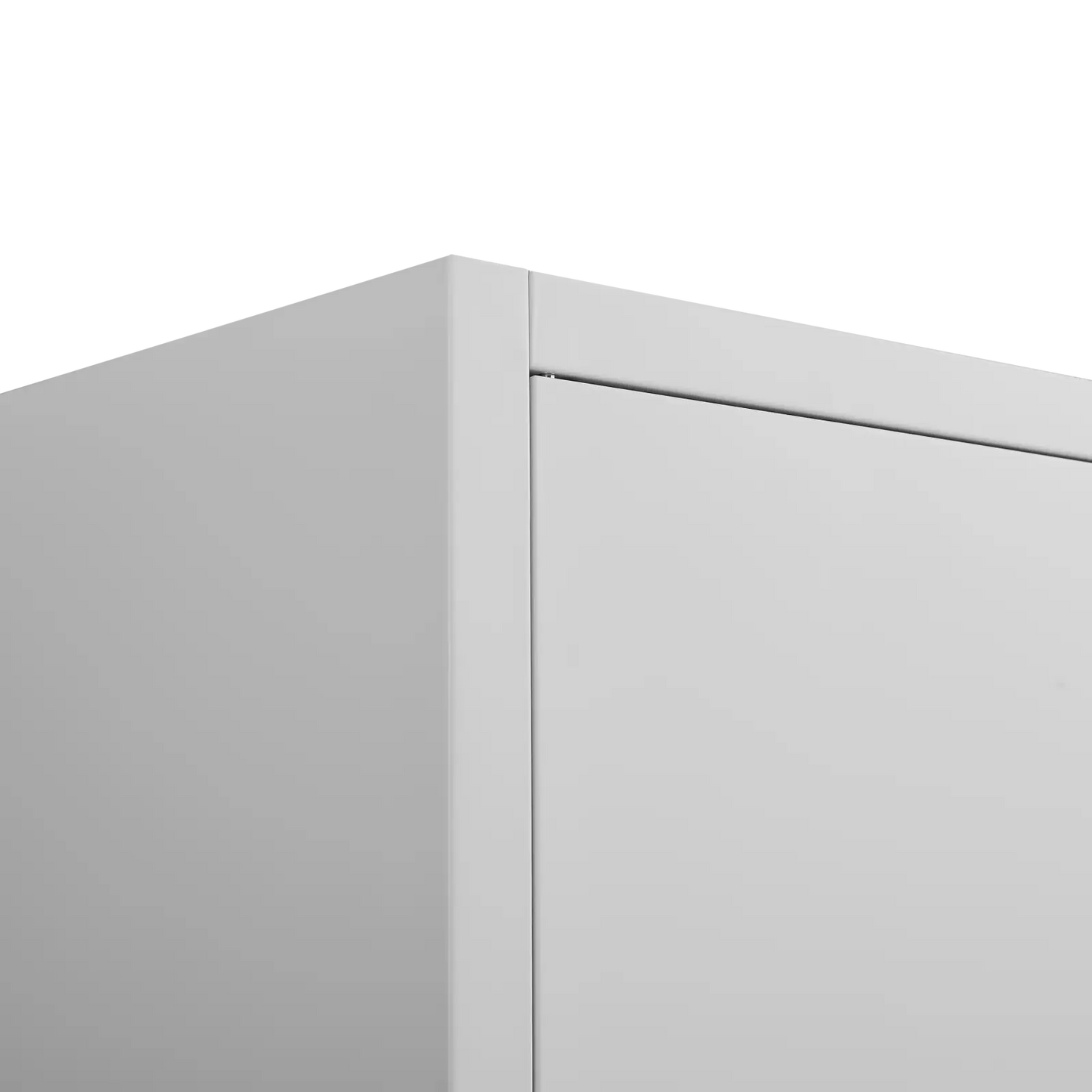 Steel File Cabinet 70 Inch 2 Door Lockable White Storage